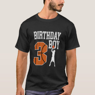 Camiseta de aniversário de 3 anos para menino Kids