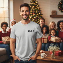Camiseta de Aniversário de 40 Anos 1985 Vintage |