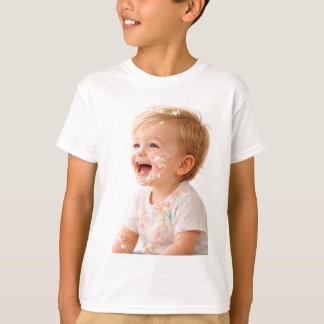 Camiseta de Aniversário de Bebê com Destruição de