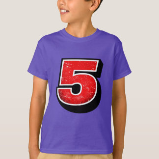 Camiseta de Aniversário de Cinco Anos na Moda