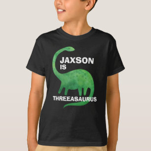 Camiseta de Aniversário de Dinossauro - Qualquer I