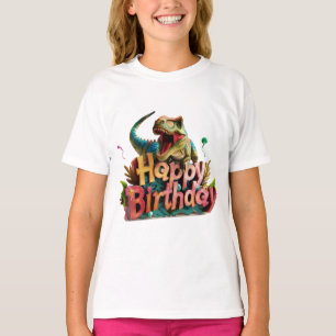 Camiseta de Aniversário de Dinossauro – Tema Diver