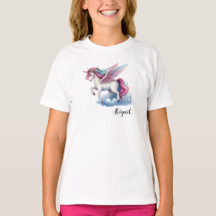Camiseta de aniversário de menina Unicórnio Mágico
