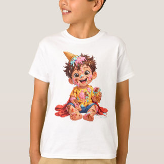 Camiseta de Aniversário de Toddler com Sorvete Bag