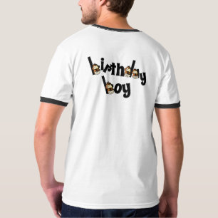 Camiseta de aniversário do garoto