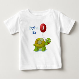 Camiseta de aniversário do Red Balloon and Turtle 
