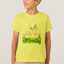 Camiseta de Aniversário Feliz para Crianças