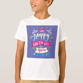 Camiseta de aniversário fofa para crianças – Celeb
