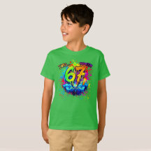 Camiseta de Aniversário Graffiti Seis Sete PARTY, 