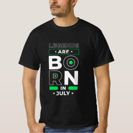 Camiseta de Aniversário Masculina Legends Are Born
