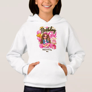 Camiseta de Aniversário Menina Rosa e Dourado Ani