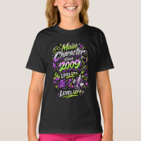 Camiseta de Aniversário Personagem Principal Desde