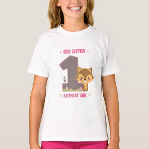 Camiseta de aniversário personalizada da floresta