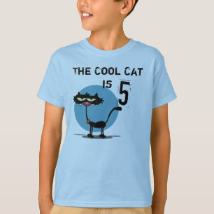 Camiseta de aniversário personalizável para gatos 