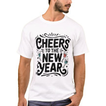 Camiseta de Ano Novo feliz ano novo 2026