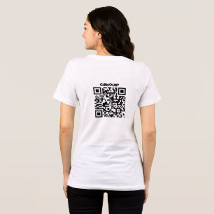 Camiseta de Anúncio com Código QR Curioso?