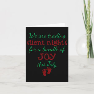 Camiseta de Anúncio de Gravidez de Natal Data de N