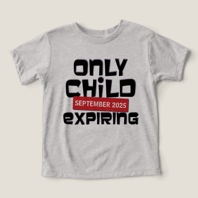 Camiseta de Anúncio de Gravidez Expirando de Filho (Design frontal)