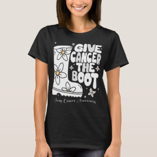 Camiseta Dê ao Cancer pulmonar a saia de inicialização