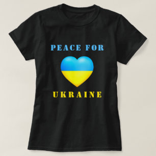 Camiseta De Apoio À Paz Na Ucrânia - Bandeira Uc