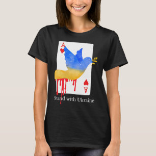 Camiseta de Apoio Ace Of War Com a Ucrânia