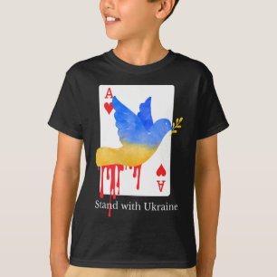Camiseta de Apoio Ace Of War Com a Ucrânia