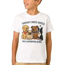 Camiseta de Apoio às Pessoas com Cães TDU Divertid