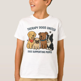 Camiseta de Apoio às Pessoas com Cães TDU Divertid