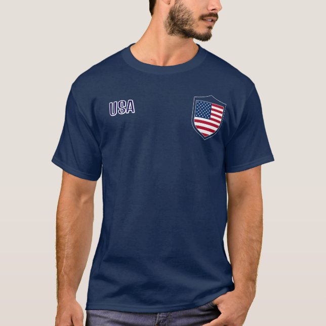 Camiseta de apoio da seleção de futebol dos EUA (Frente)