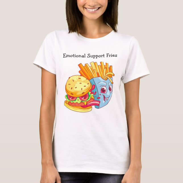 Camiseta de Apoio Emocional de Batatas Fritas – Gr (Frente)