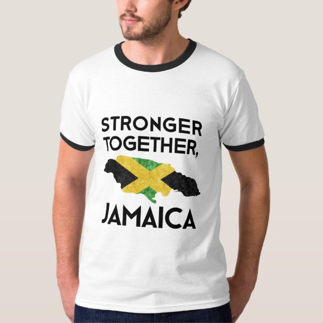 Camiseta de Apoio Jamaica Forte Furacão Melissa (Frente)