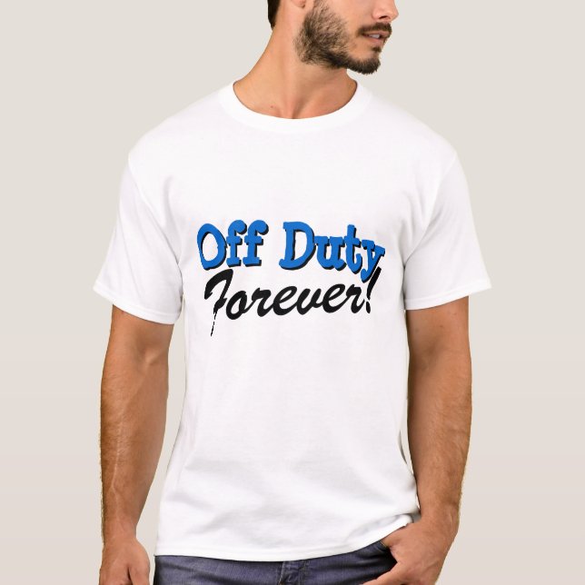 Camiseta de aposentadoria fora de serviço (Frente)