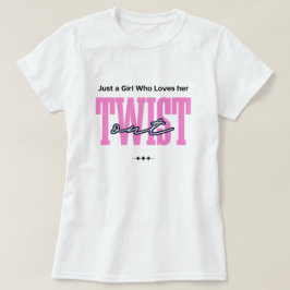 Camiseta de apreciação de cachos pretos em twistou