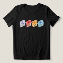 Camiseta de Aquarela de Flor Silvestre 
