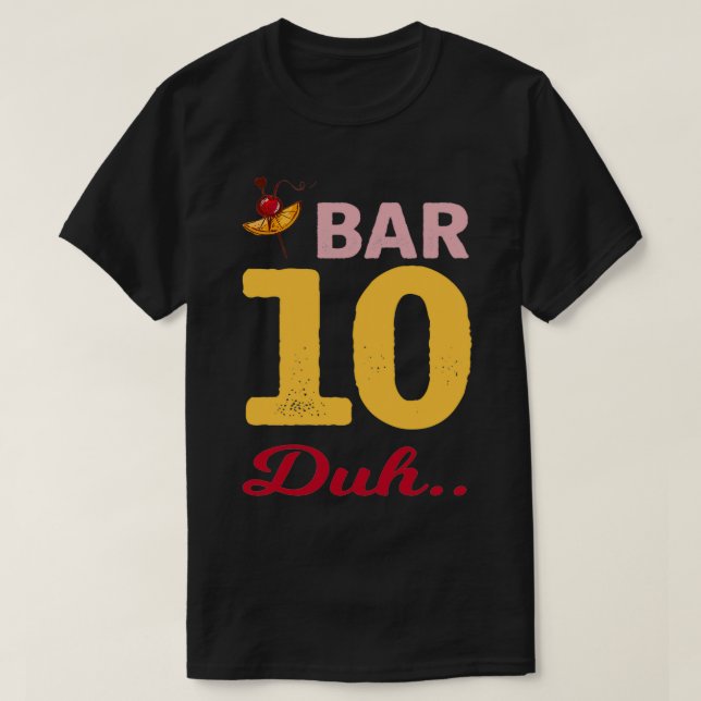 Camiseta De Aqui para Shaken barman design (Frente do Design)