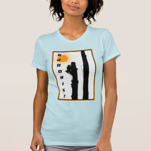Camiseta de arboristas: Silhueta de escalador com