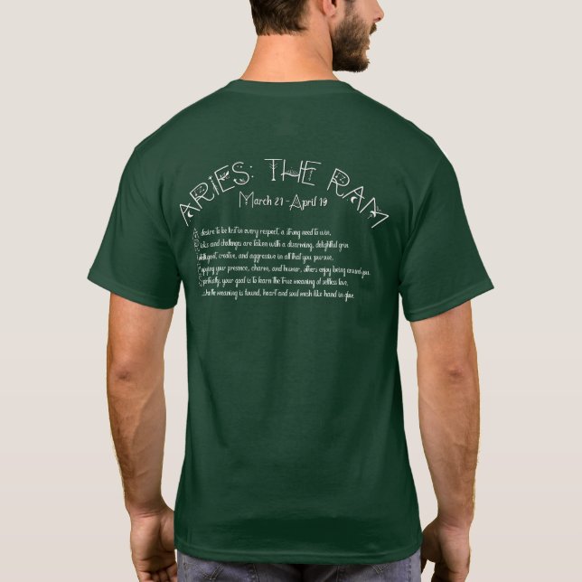 Camiseta de Áries – Floresta Profunda (Verso)