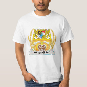 Camiseta de Armas Bávaras e Cerveja Oktoberfest