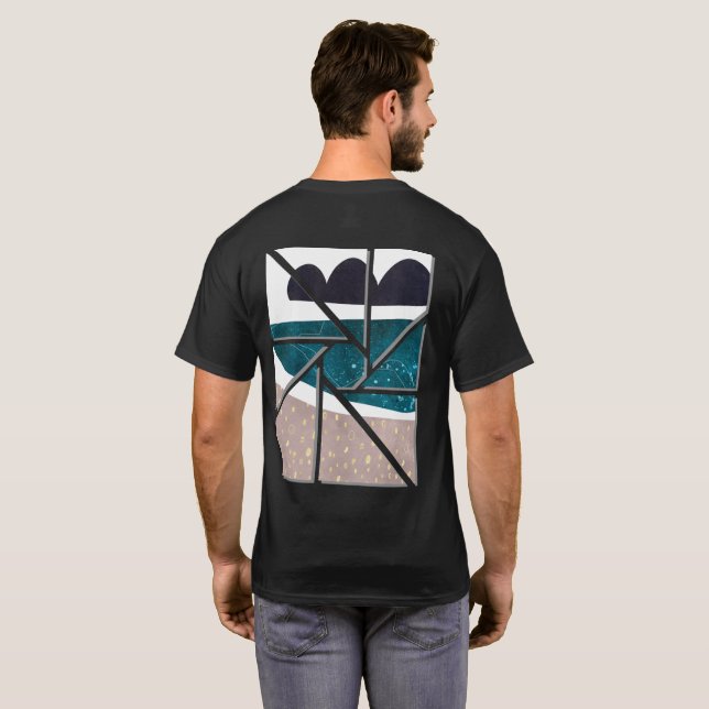 camiseta de arte abstrata (Parte Traseira Completa)
