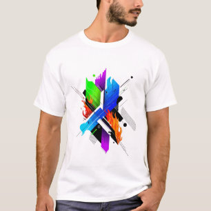 Camiseta de Arte Abstrata – Design Moderno Único