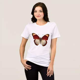 Camiseta de Arte Borboleta Radiante para Mulheres
