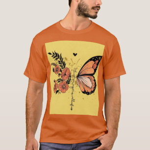 Camiseta de Arte Botânica Estética Flor de Campo M