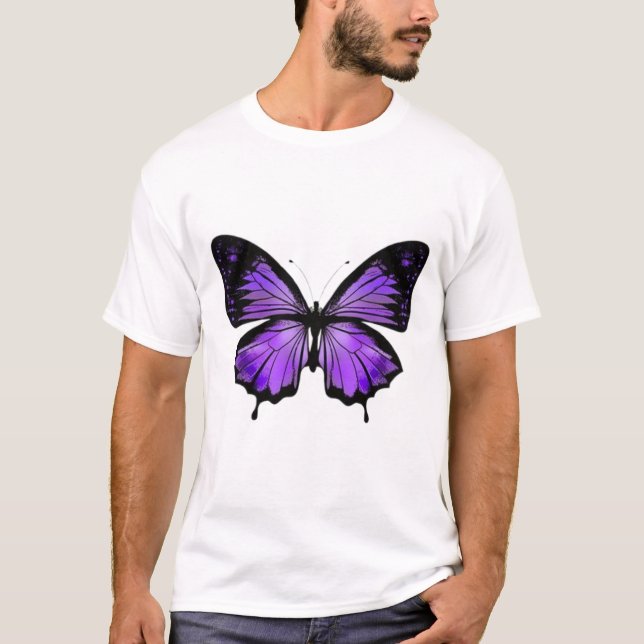 Camiseta de Arte de Borboleta (Frente)