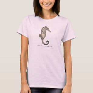 Camiseta de Arte de Cavalo Marinho
