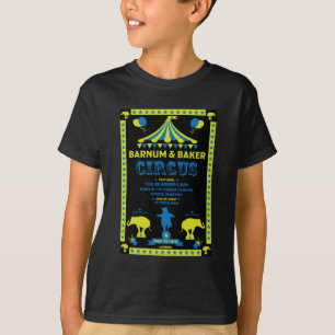 Camiseta de Arte de Circo Inspirada em Vintages Or