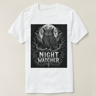 Camiseta de Arte de Coruja | Observador Noturno |