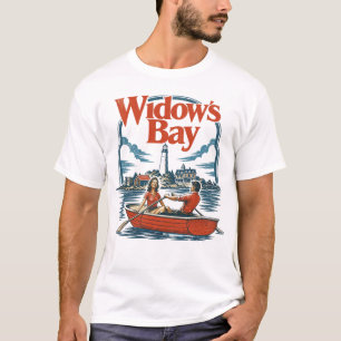 Camiseta de Arte de Design Vintage de Widow's Bay