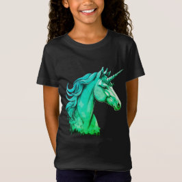 Camiseta de Arte de Fantasia Colorida de Unicórnio