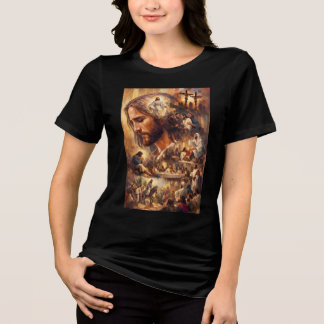 Camiseta de Arte de Jesus Cristo | Cristão Inspira