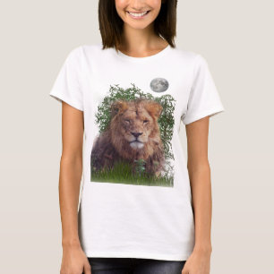 Camiseta de arte de leão